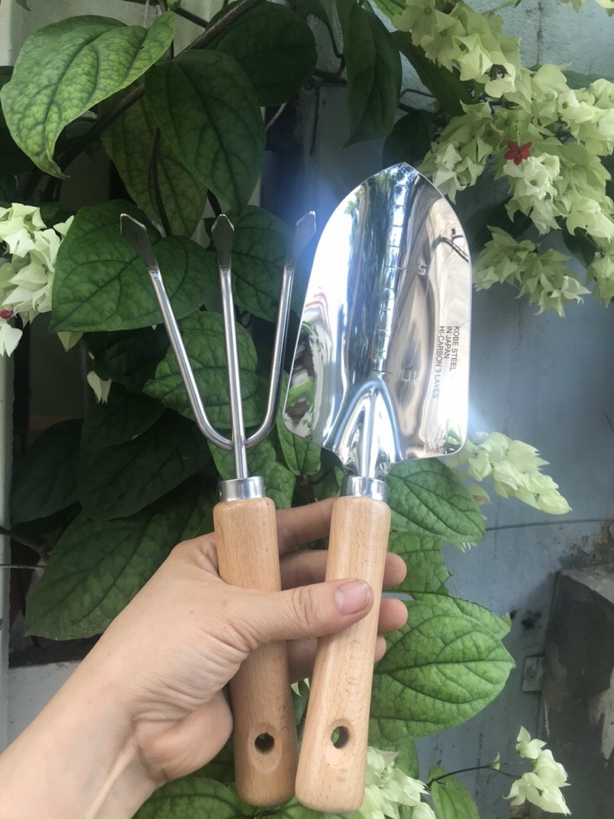 Bộ cào, xẻng mini làm vườn