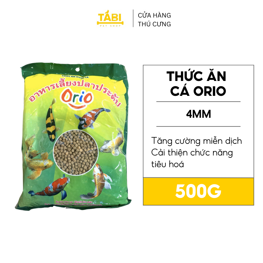 500g thức ăn cá orio cho cá koi, cá chép - không làm ô nhiễm nước hồ cá, bể cá