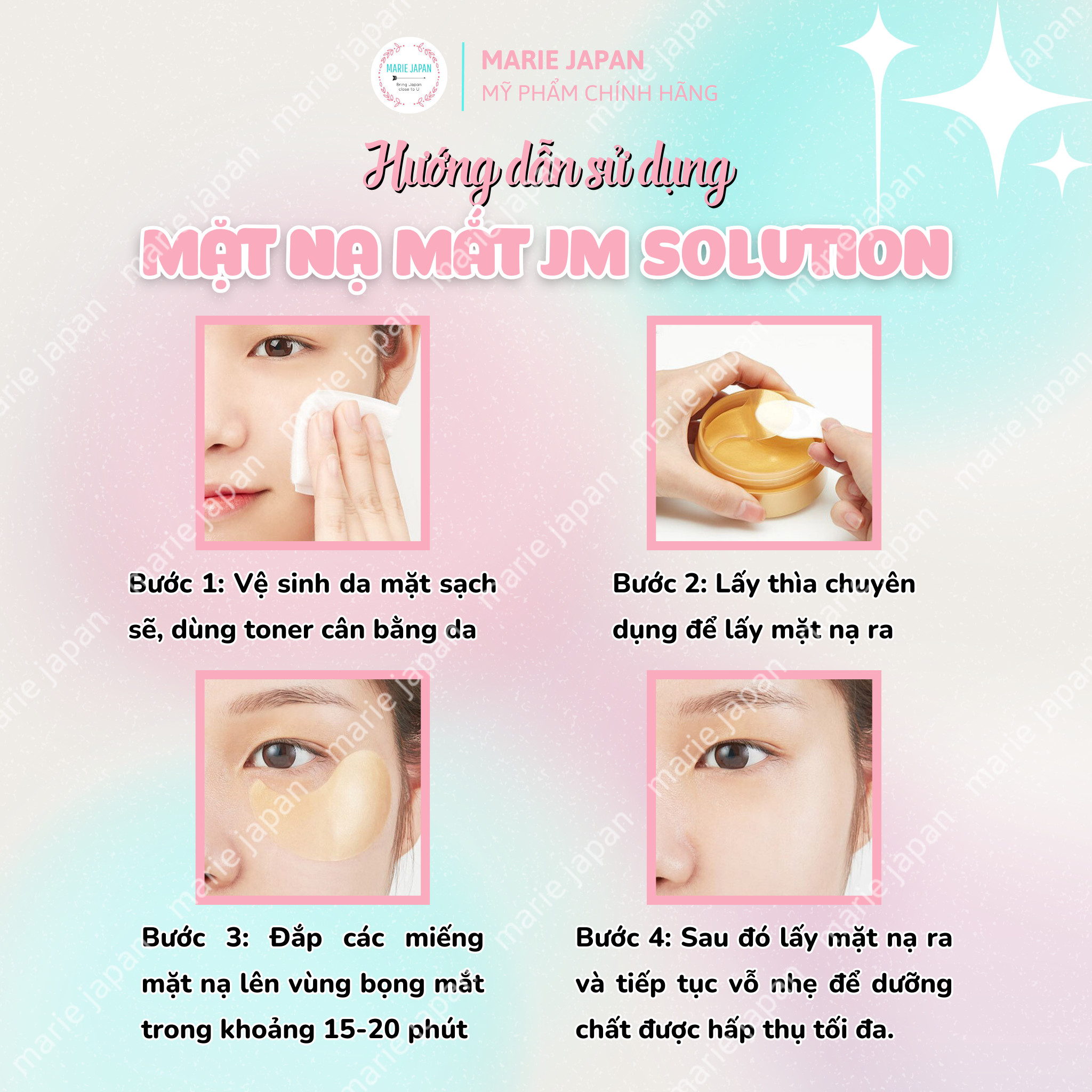 Mặt Nạ Mắt Giảm Thâm JM Solution Eye Patch Hàn Quốc