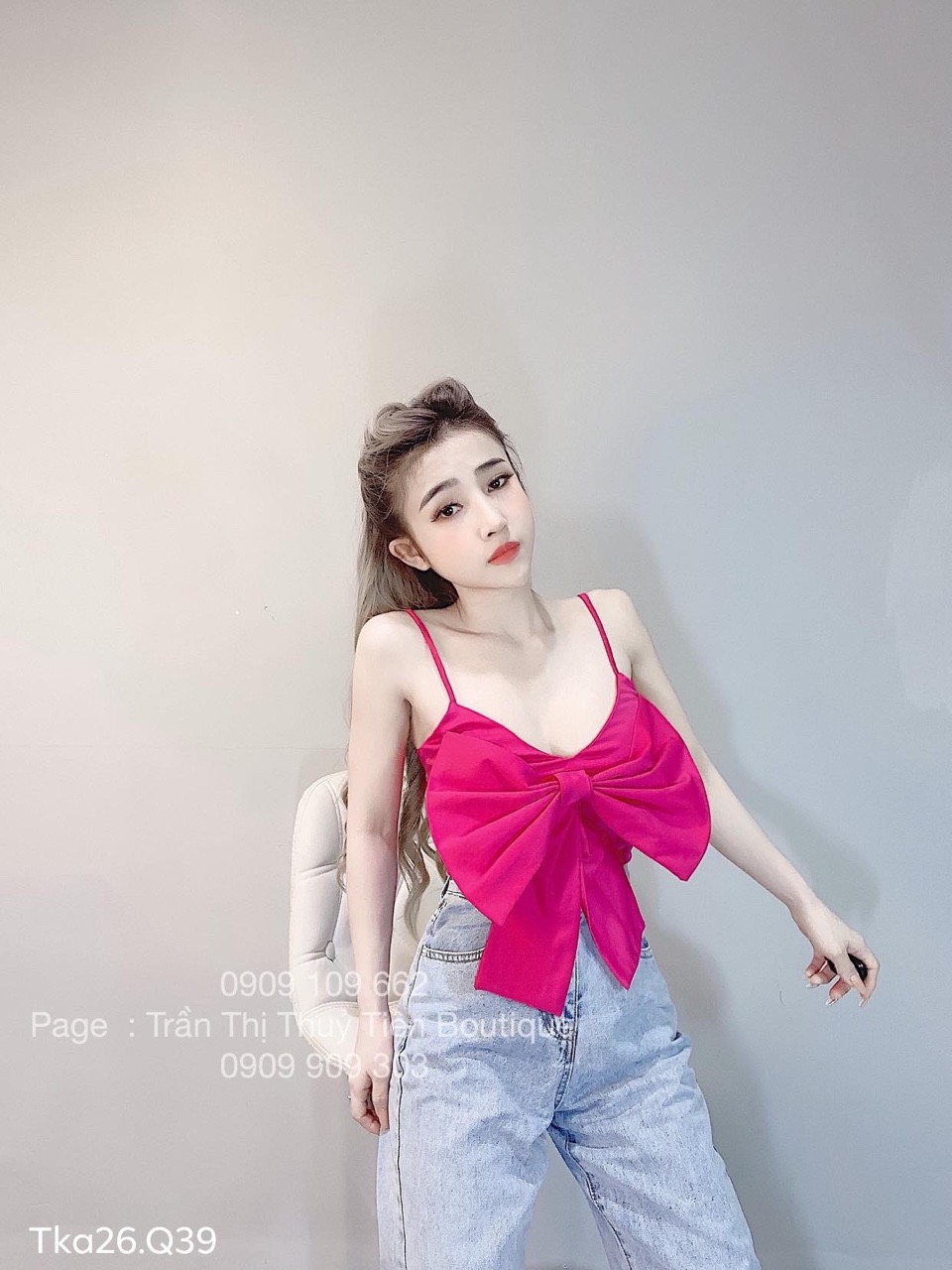 [HCM]ÁO 2 DÂY THẮT NƠ TRƯỚC DỄ THƯƠNG