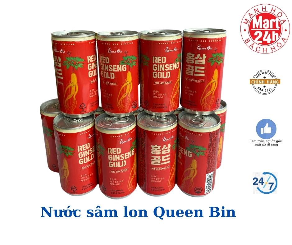 NƯỚC HỒNG SÂM RED GINSENG QUEEN BIN HÀN QUỐC