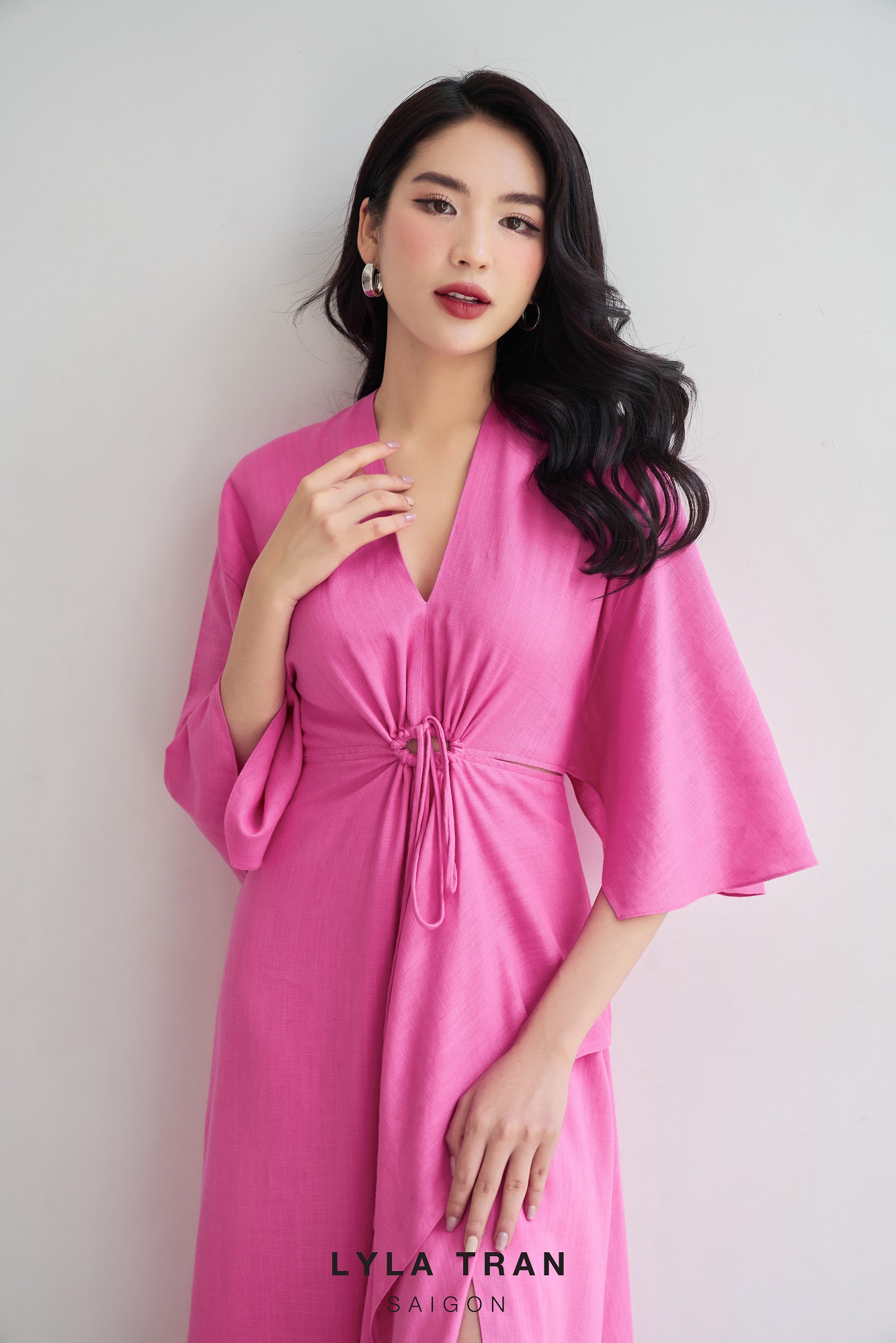 ĐẦM LINEN CỔ V (SUNNY LINEN)