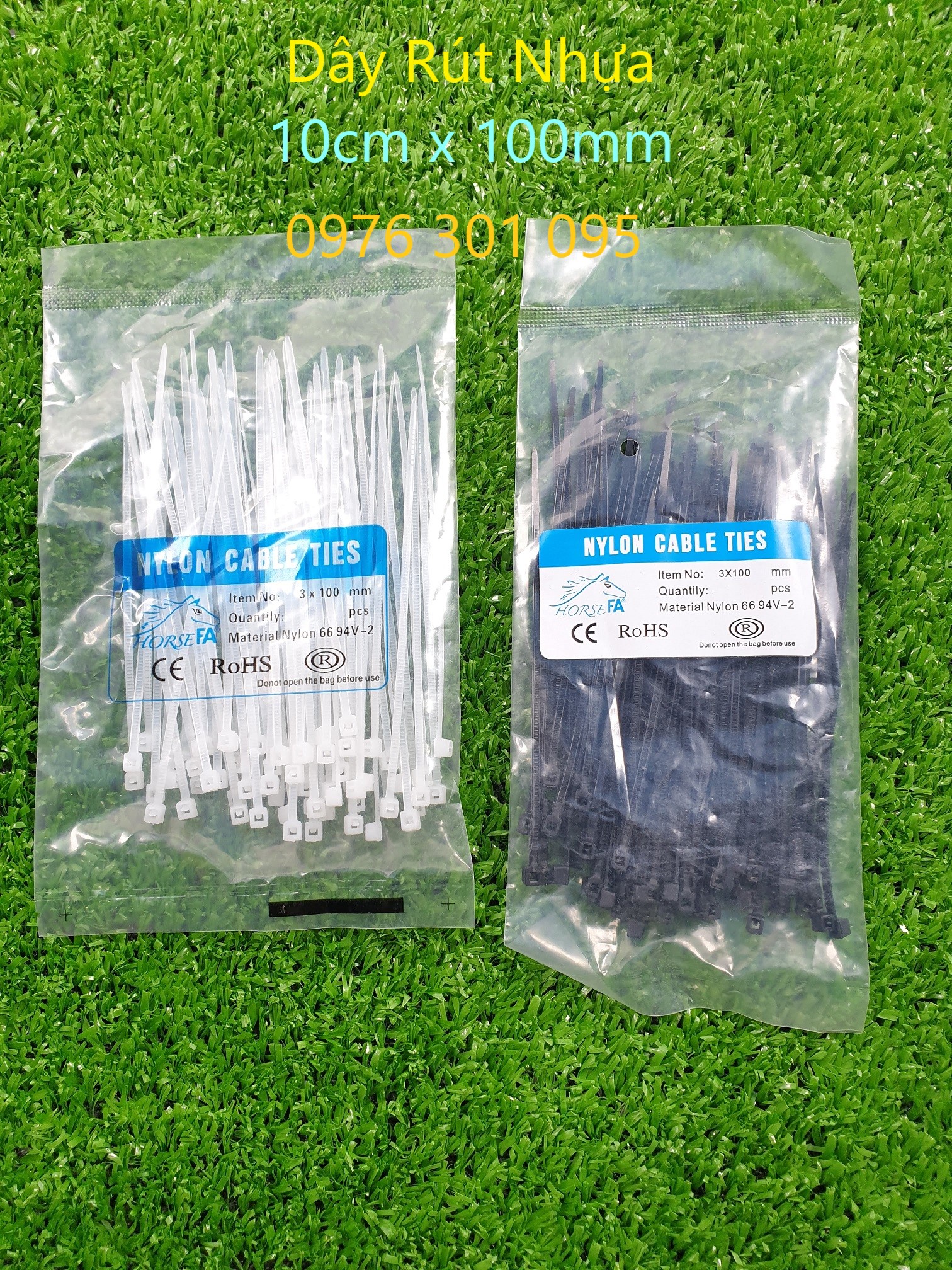 [COMBO 5 túi ] Dây Rút Nhựa 1 Tấc X 3 Li ( 10cm )