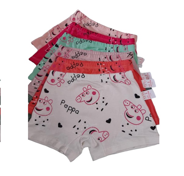 Combo5 quần lót bé gái coton 100% size 3 cho bé từ 10-14kg