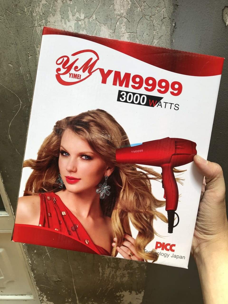 Ym9999 Hair Dryer Has a Capacity of 3000W