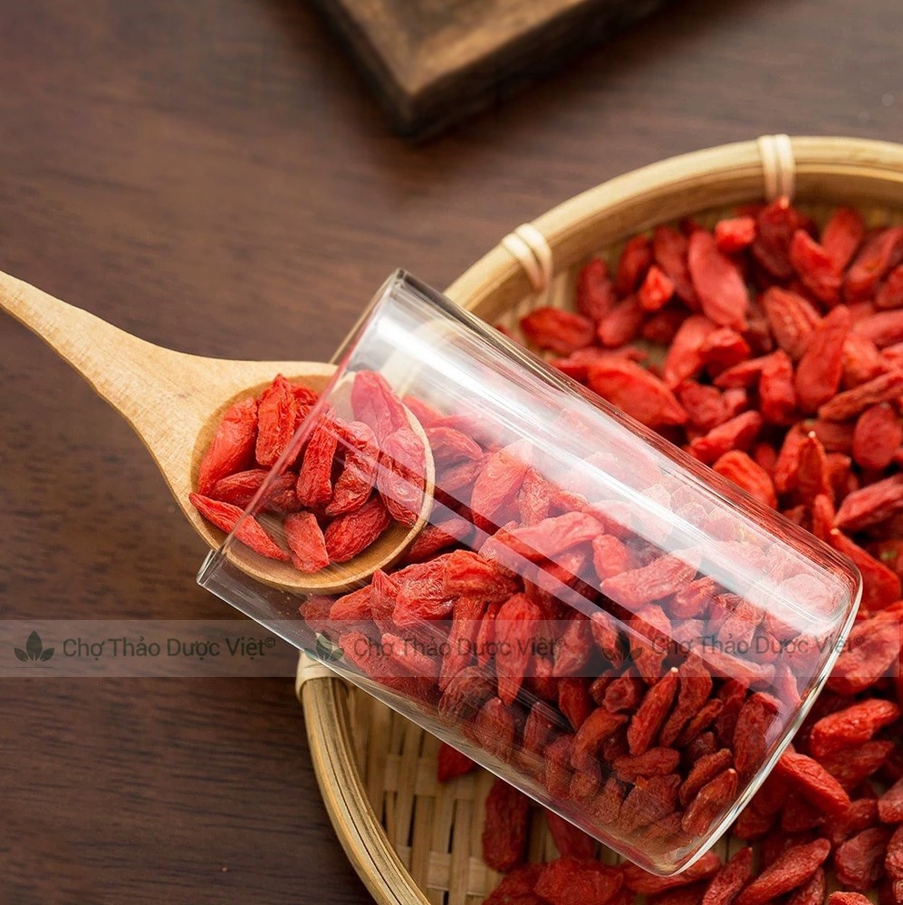 Kỳ tử Ninh Hạ 1kg, trà kỳ tử hữu cơ, hạt to, tròn, màu đỏ đẹp, pha trà, hầm canh, tốt cho sức khỏe