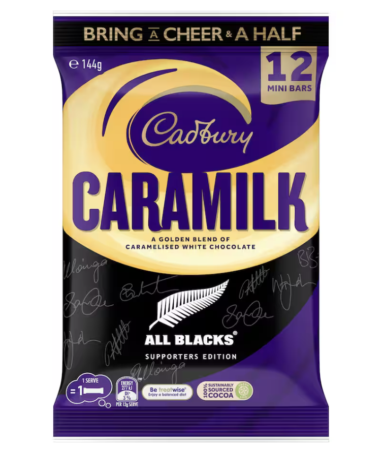 TÚI 5 - 12 THANH SOCOLA Cadbury Caramilk / Twirl Bites / Moro Sharepack / Crunchie Bites / Crunchie ALL BLACKS