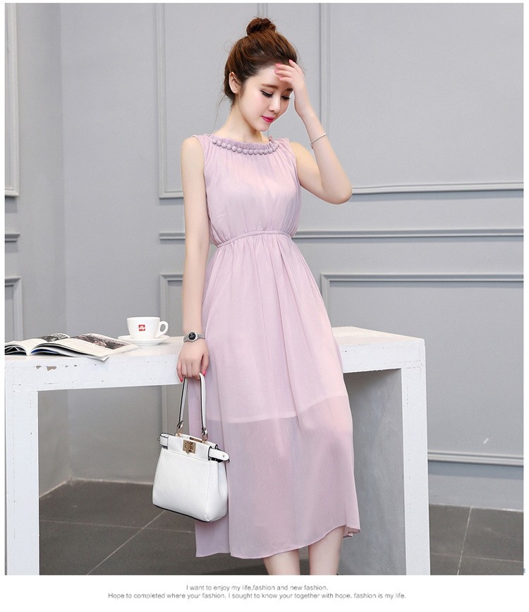 Váy xèo dáng dài chun eo xinh xắn