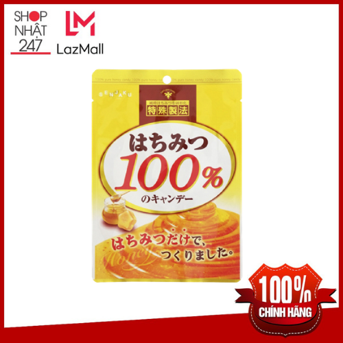 Kẹo mật ong nguyên chất 100% Senjaku giảm ho, đau rát họng Nội Địa Nhật Bản