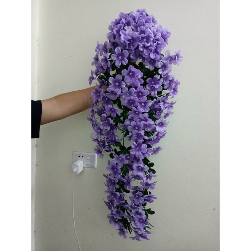 Hoa giả/ Hoa lụa - Chùm hoa đỗ quyên treo tường
