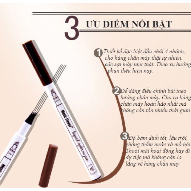 Chì Kẻ Mày Phẩy Sợi 4D Fine Sketch (H1)