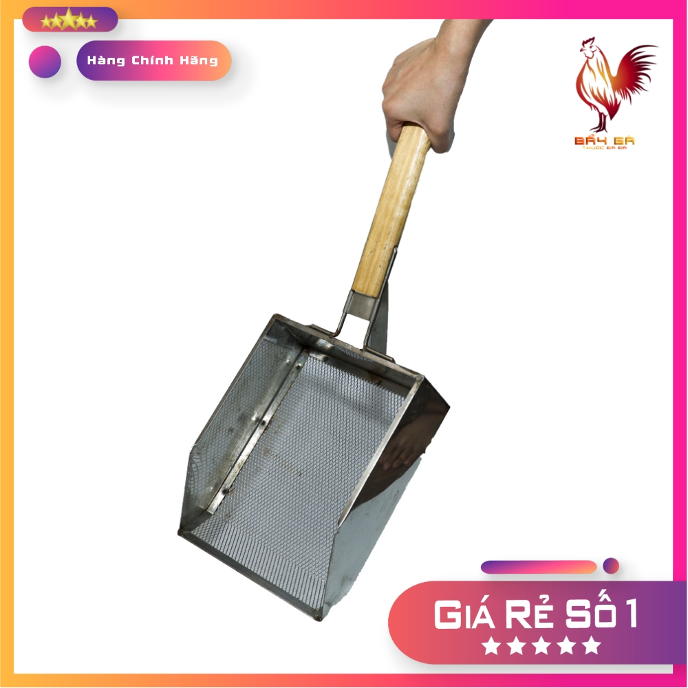 SÀN PHÂN cán gỗ cho gà đá kích thước 20 x 25 cm