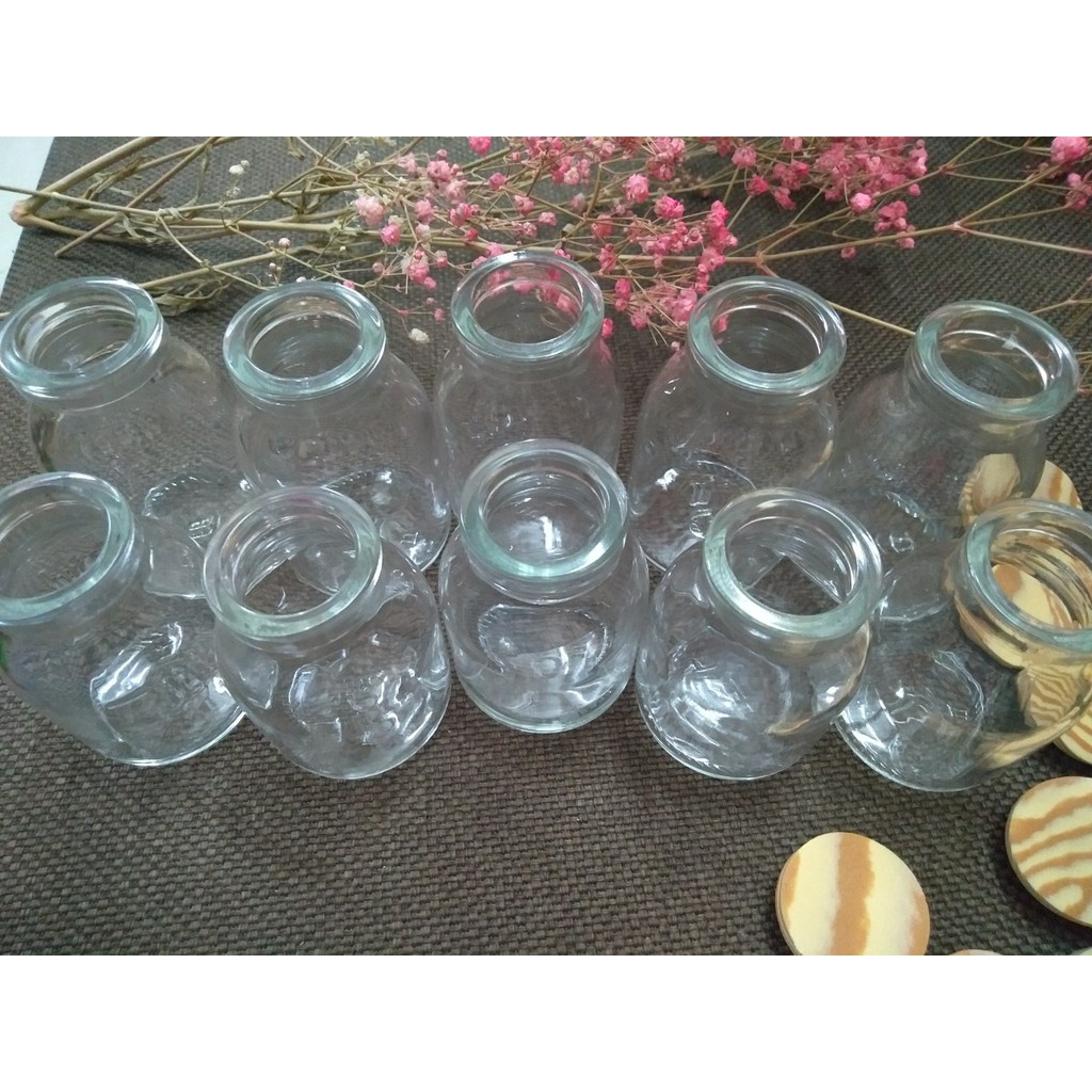 Combo 5 Lọ Thủy Tinh 50Ml Kèm Nút Xốp