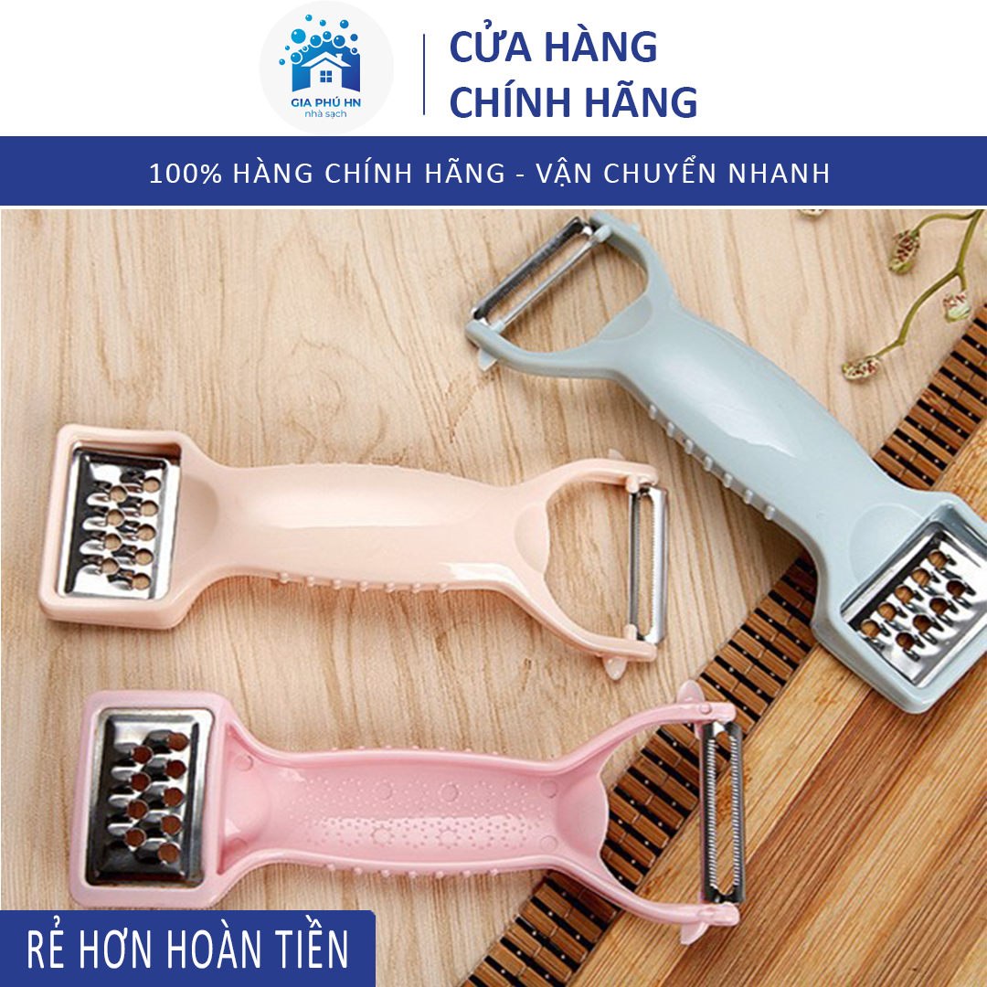 [Combo 5] Nạo Gọt Bào Rau Củ 2in1 Bằng Nhựa Lúa Mạch (NLM02)