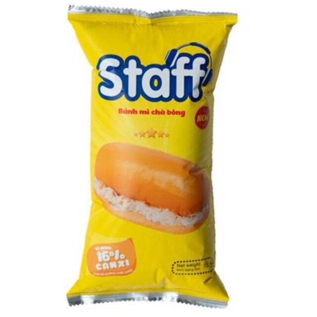 Bánh mì chà bông staff 55g/ bánh ruốc hữu nghị