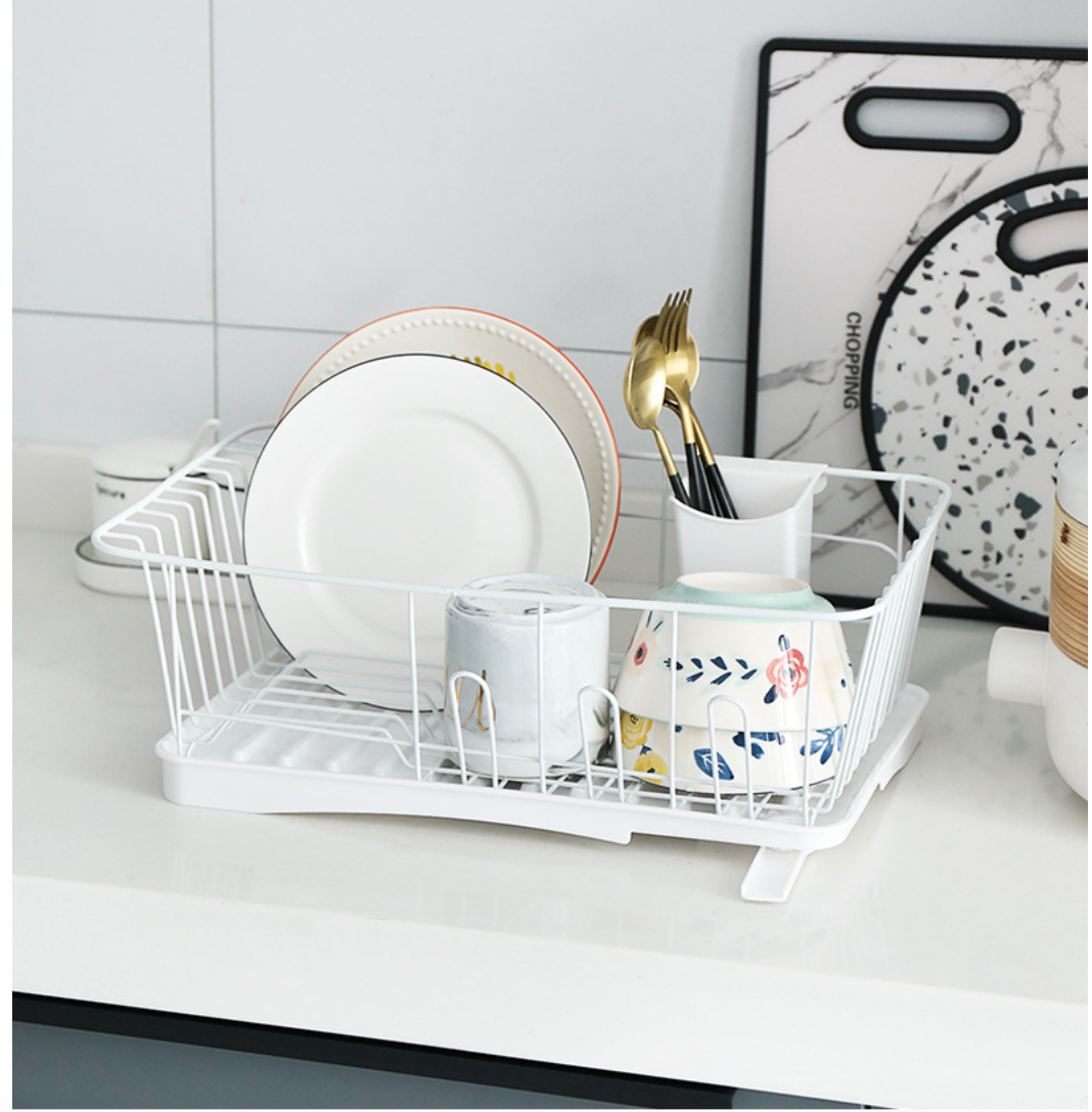 Worldmart - Kệ úp chén, dĩa, đũa, ly ráo nước WhiteKitchen & Drain