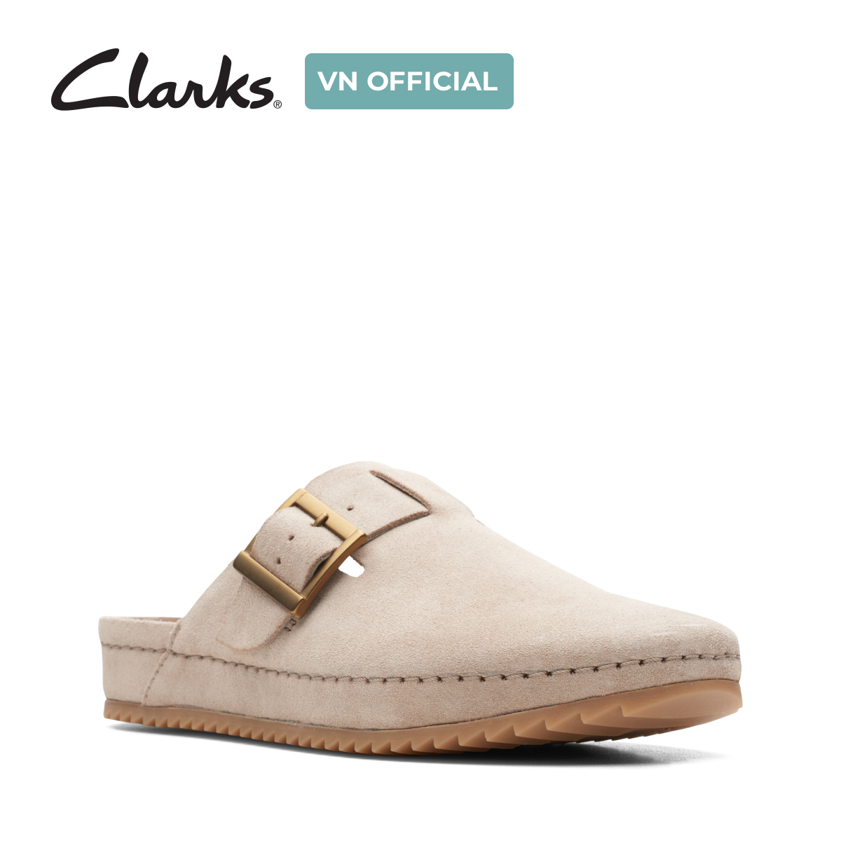 Giày Mule Da Lộn Nữ Clarks - BrookleighMule