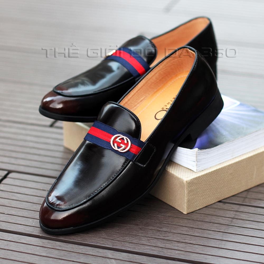 Giày lười nam da bò thật 100% - Bảo hành 12 tháng