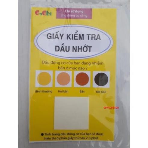 Bộ 5 tờ Giấy Kiểm Tra Dầu Nhớt