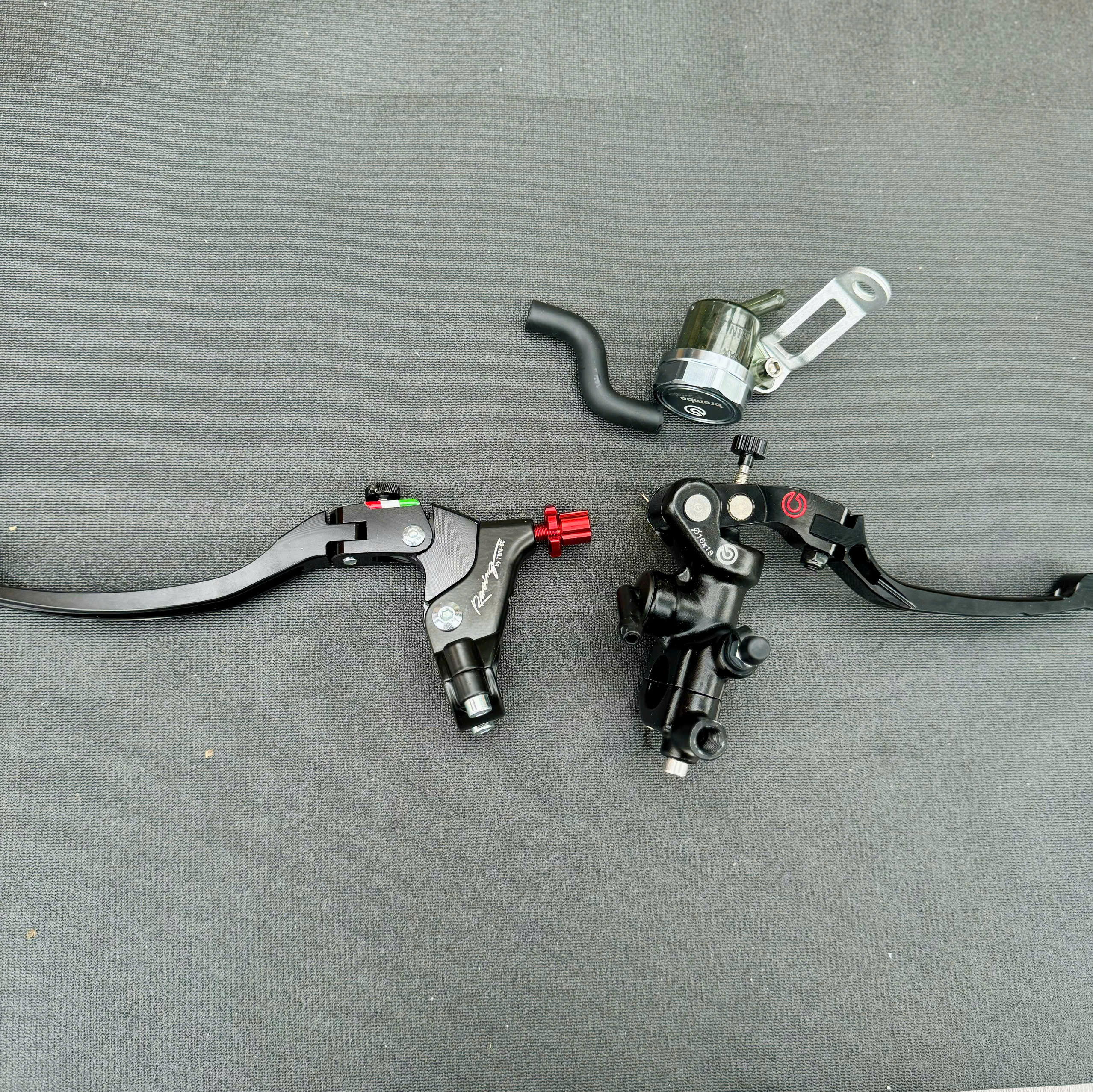 Tay thắng RCB bình dầu rời mod brembo A50 17mm phanh