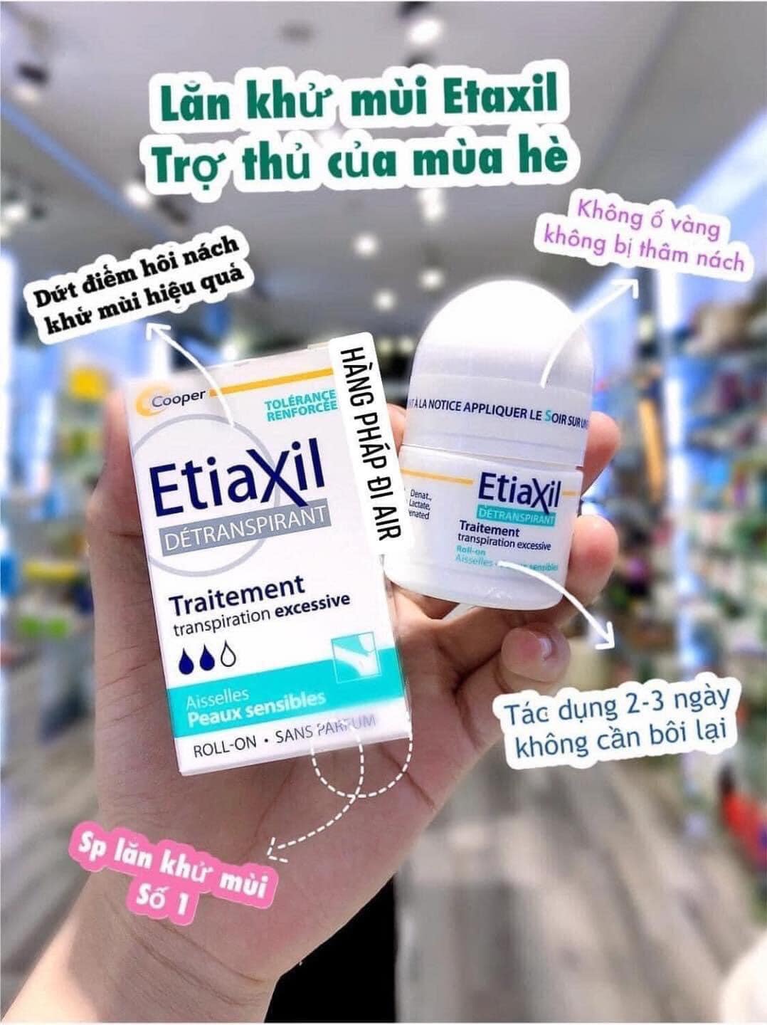 [HCM]Lăn khử mùi ETIAXIL detranspirant roll on