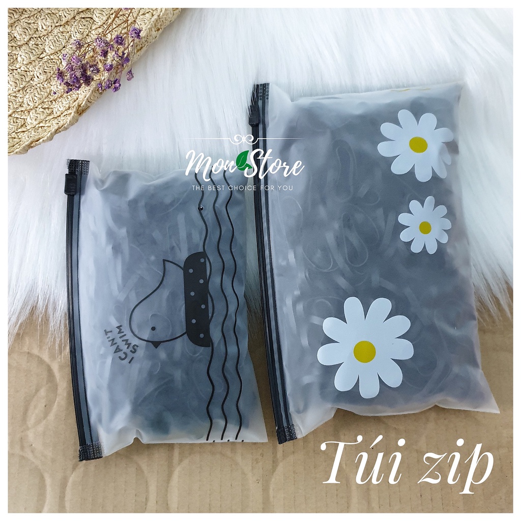 [Loại tốt, size to] Thun cột tóc MÀU ĐEN đa năng