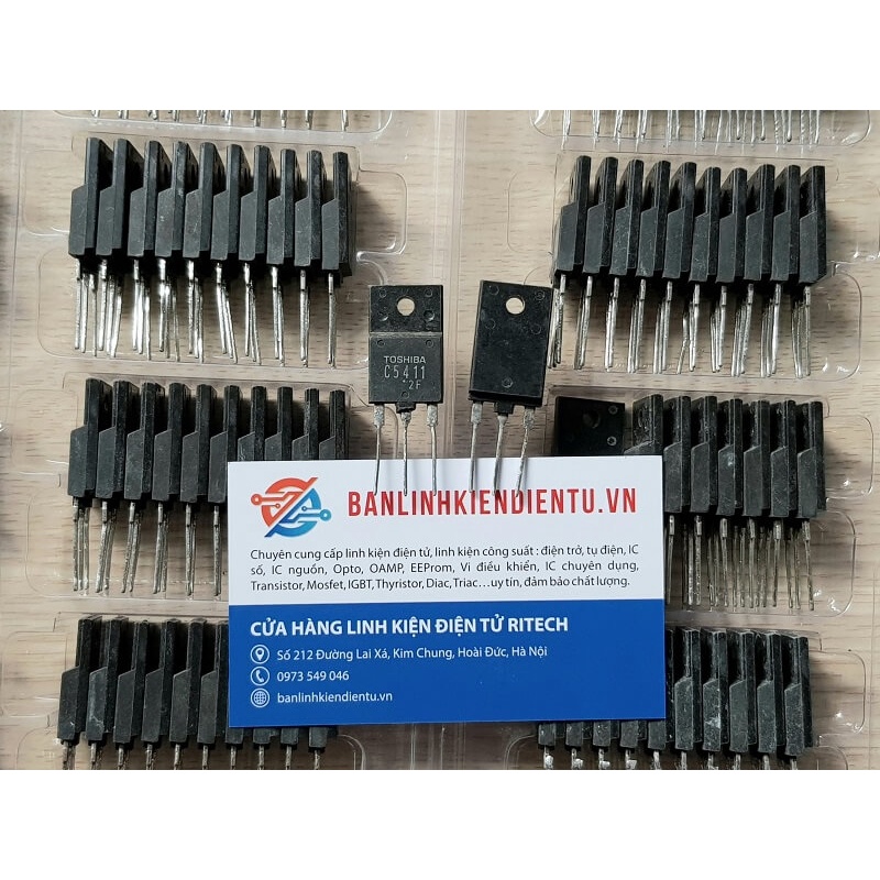[Combo 5 chiếc] C5411 2SC5411 Transistor NPN 600V-14A TO-3P (tháo máy)