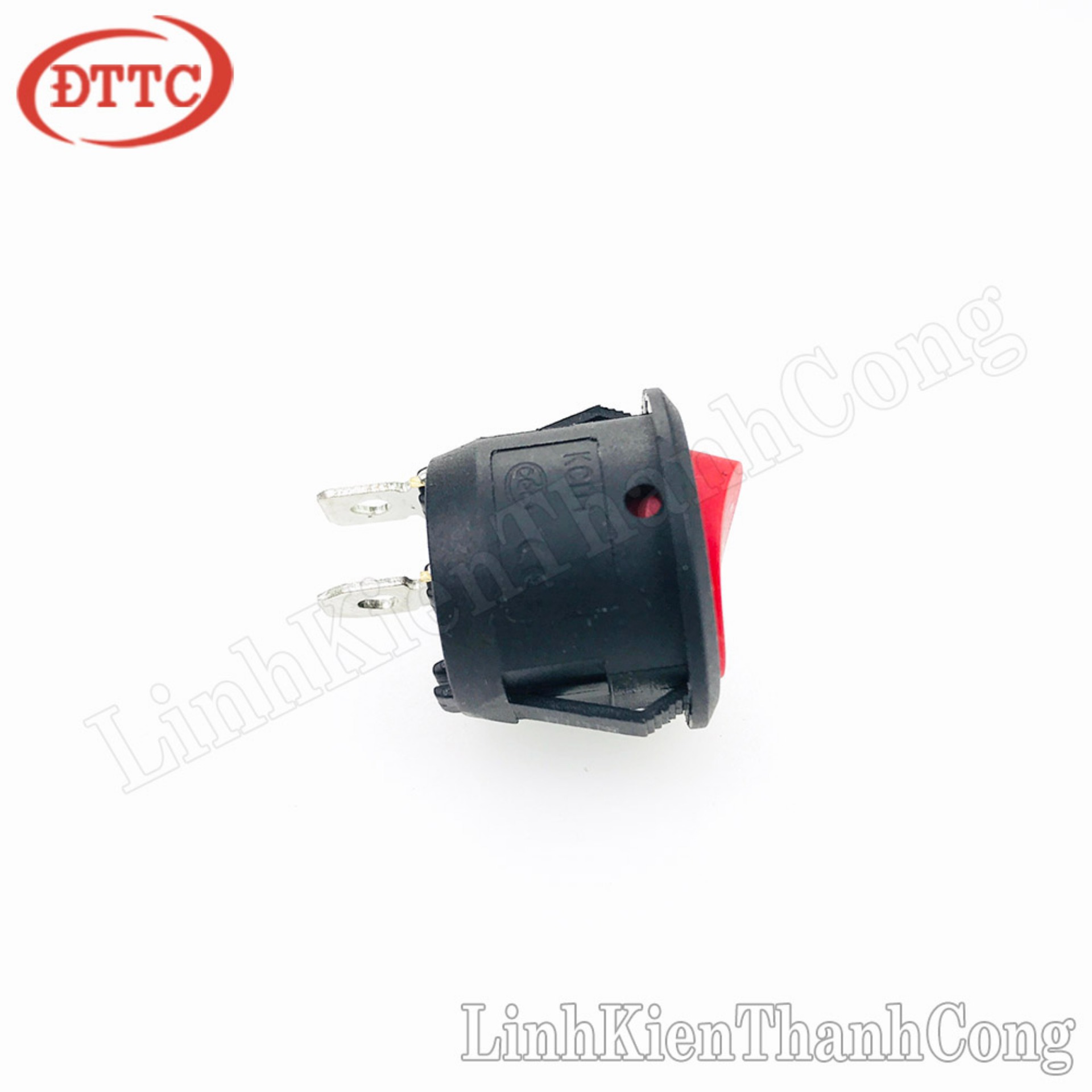 Công Tắc Bập Bênh Tròn KCD1-105 6A 250V 2P Đỏ