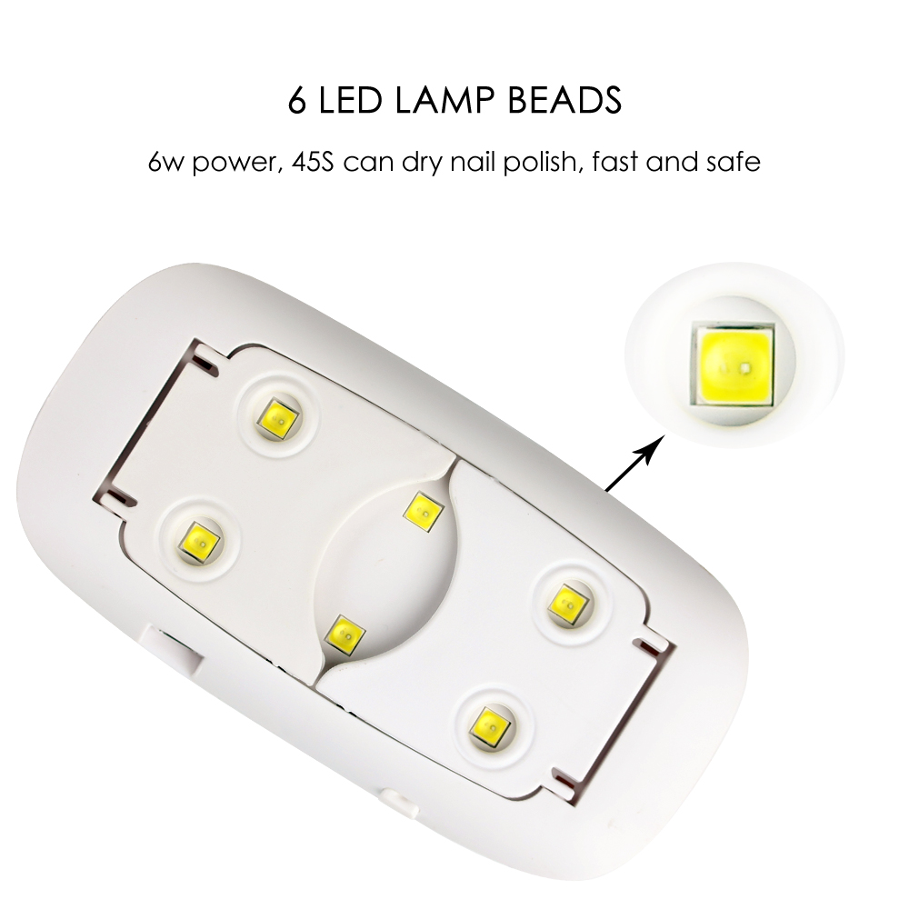 Máy hơ Gel, đèn UV led SUN mini 6W