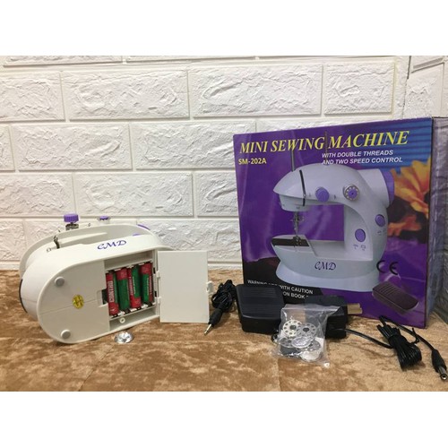 Combo Máy may mini CMD 202  đa năng may tốt vải thun