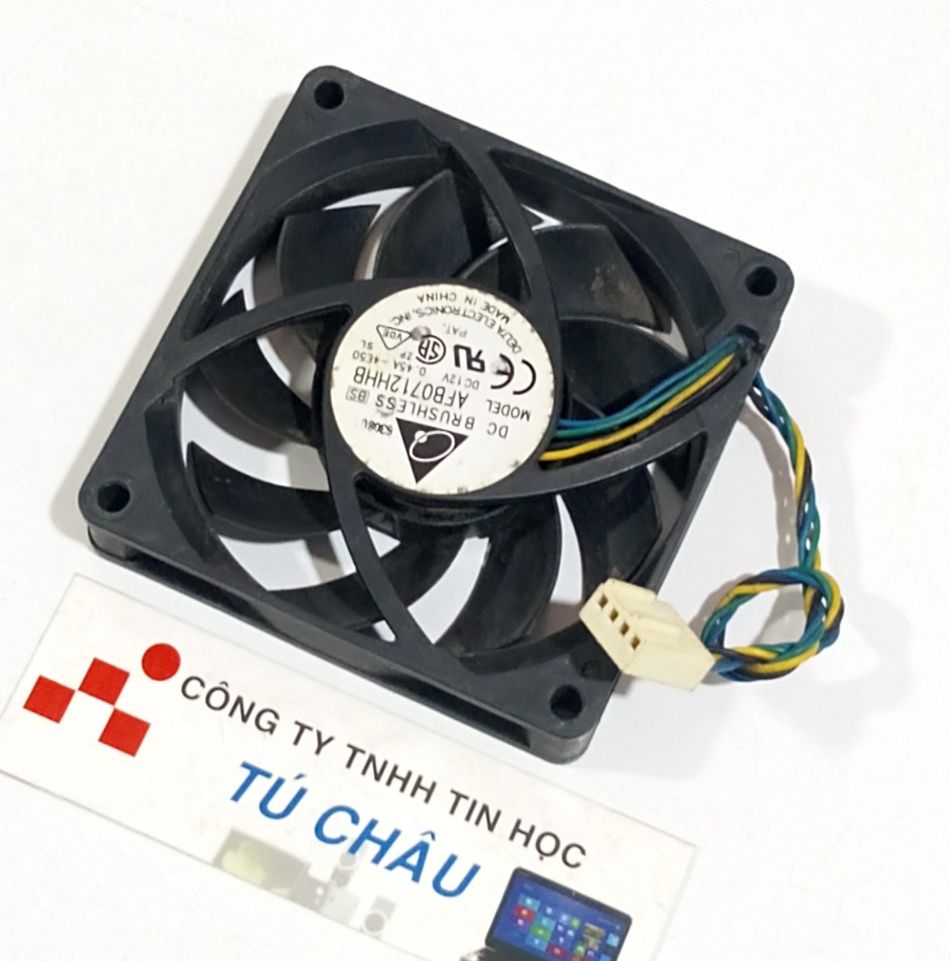 Quạt 7Cm, Dày 1.5Cm / Điện áp DC 12V, Loại 4 dây (Quạt Hàng tháo máy LK)