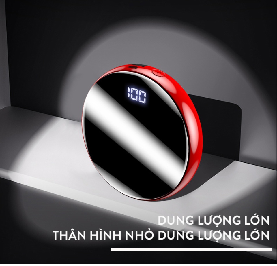 PIN SẠC DỰ PHÒNG CIRCLE LED 10000 mAh.