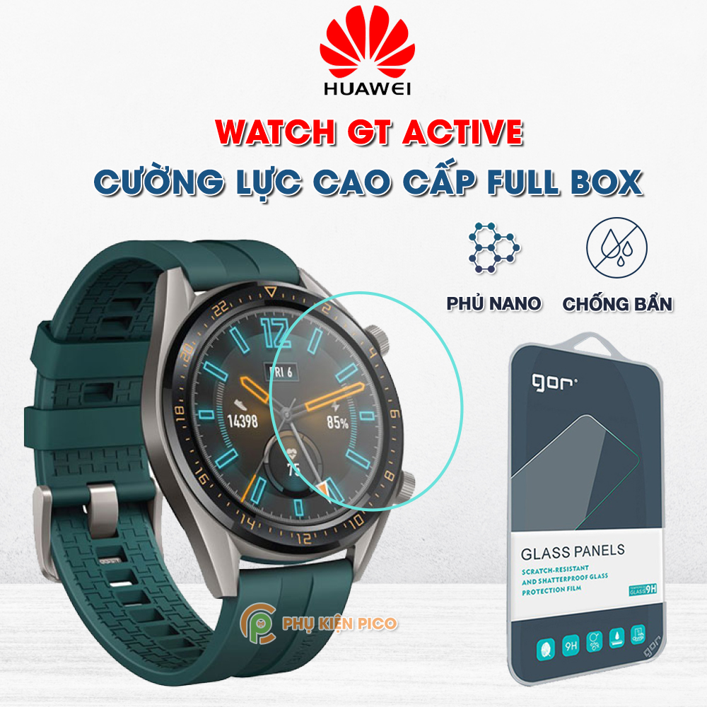 Cường lực đồng hồ Huawei Watch GT Active nguyên gốc GOR - Dán màn hình Huawei Watch GT Active