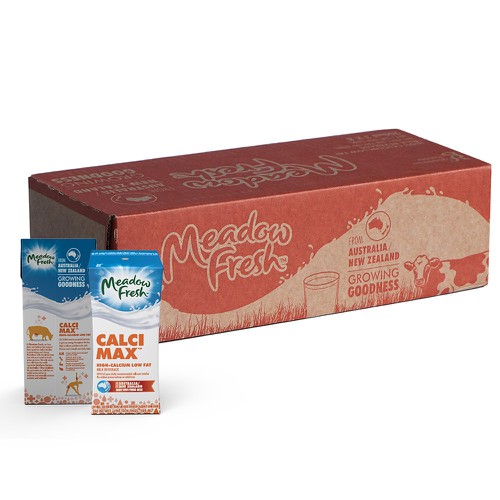 [Thùng 24 Hộp] Sữa Tươi Canxi MEADOW FRESH Ít Béo 200ML - Sữa Úc