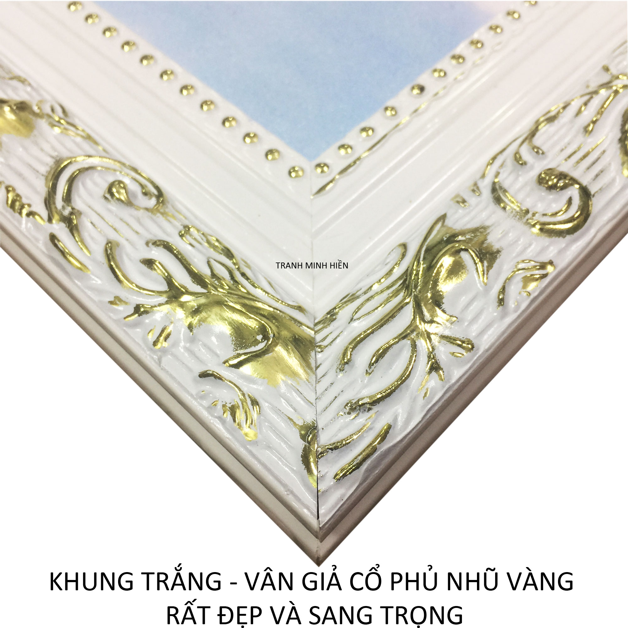 Tranh treo tường - Phu Thê Viên Mãn 08 - Tranh Minh Hiền (KHUNG GỖ - 60 x 70cm)