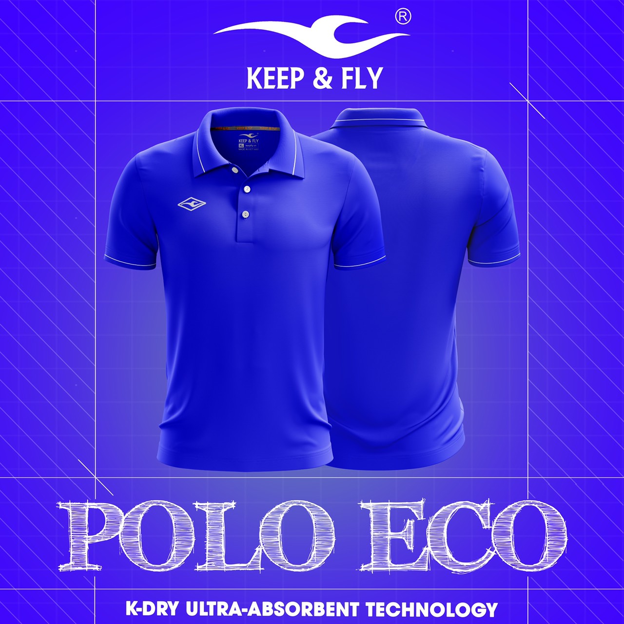 Áo thun Polo Eco ( hàng Keep & Fly chính hãng )