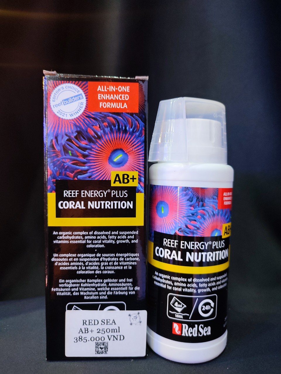 Thức ăn san hô reef energy plus coral nutrition ab+_redsea