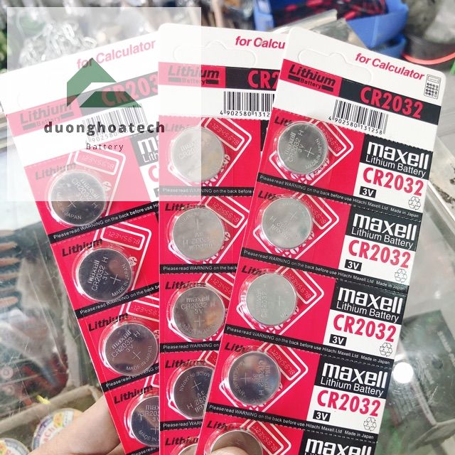 Vỉ 5 viên pin 3v cr2032 maxell lithium battery - hàng chính hãng