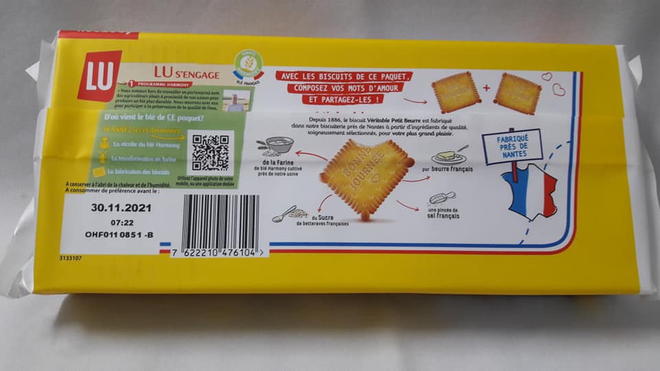 Bánh Lu Veritable Petit Beurre - Pháp (400g, 48 cái)