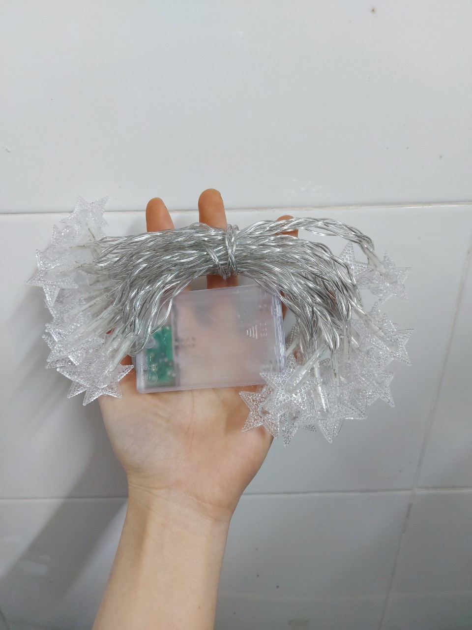 Đèn led trang trí hình sao sử dụng pin tiểu