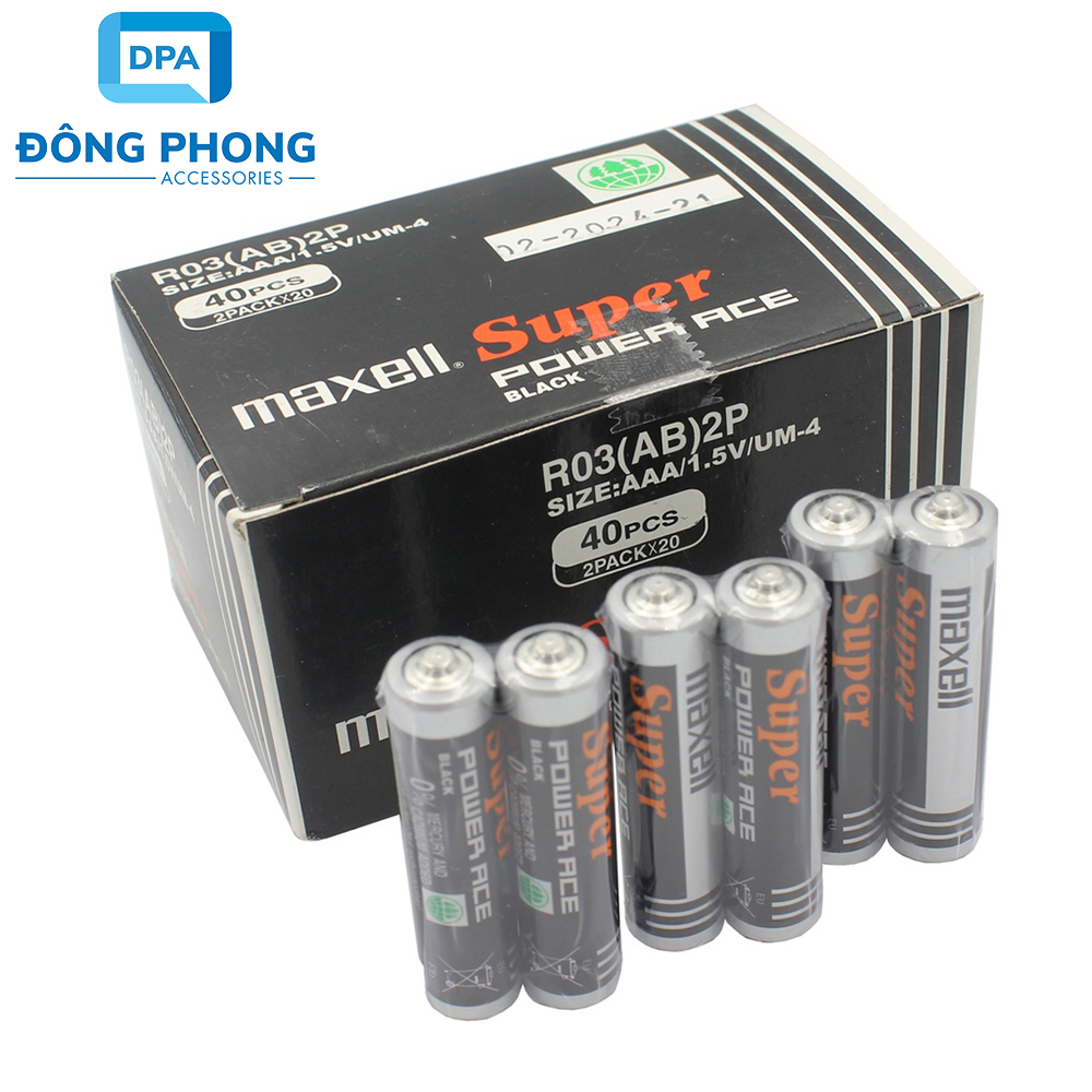 Bộ 4 Viên Pin Tiểu Maxell AAA Chính Hãng