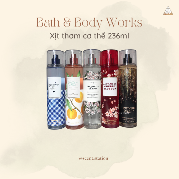 [Link 2] Xịt thơm cơ thể Body mist Bath & Body Works 236ml