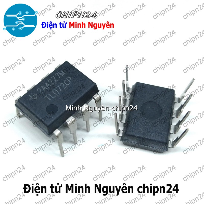 [1 con] (DT) IC TL072 DIP-8 Hàng Tốt (TL072CP 072) - HH004720