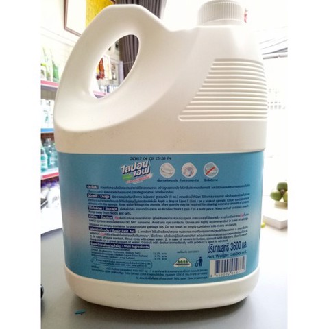 Nước rửa chén lipon f không mùi 3600ml thái lan