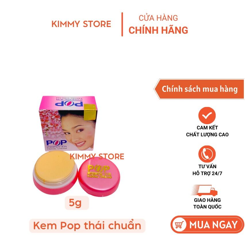 Kem dưỡng Trắng da Pop  Thái 5g