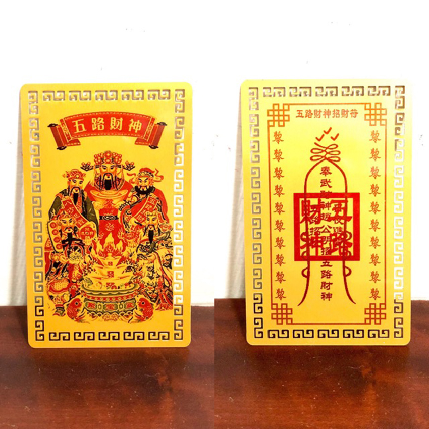[BAO RẺ] [ Muốn Ví Đầy .T.i.ề.n. Thì Mua ]-Ngũ Lộ Thần Tài- Kim Bài Ngũ Lộ Thần Tài - Ngũ Lộ Thần Tài Phù-Phù ngũ Lộ Thần Tài- Kim Bài Thần Tài- Bùa Ngũ Lộ Thần Tài Phù - Phong Thủy Đế Vượng [thẻ kim loại]
