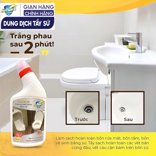 [set 4 chai - giảm 50k] Nước tẩy rửa đa năng Smart - chất tẩy đa năng