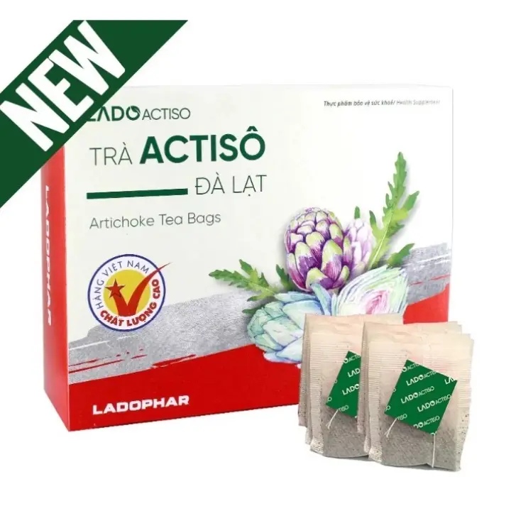 Trà Atiso Ladophar hộp 100 túi lọc thức uống mỗi ngày rất tốt cho sức khỏe