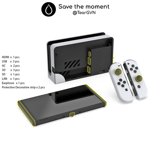 Bộ chắn bụi toàn diện DOBE cho Nintendo Switch 2 / Switch Oled / Switch 1