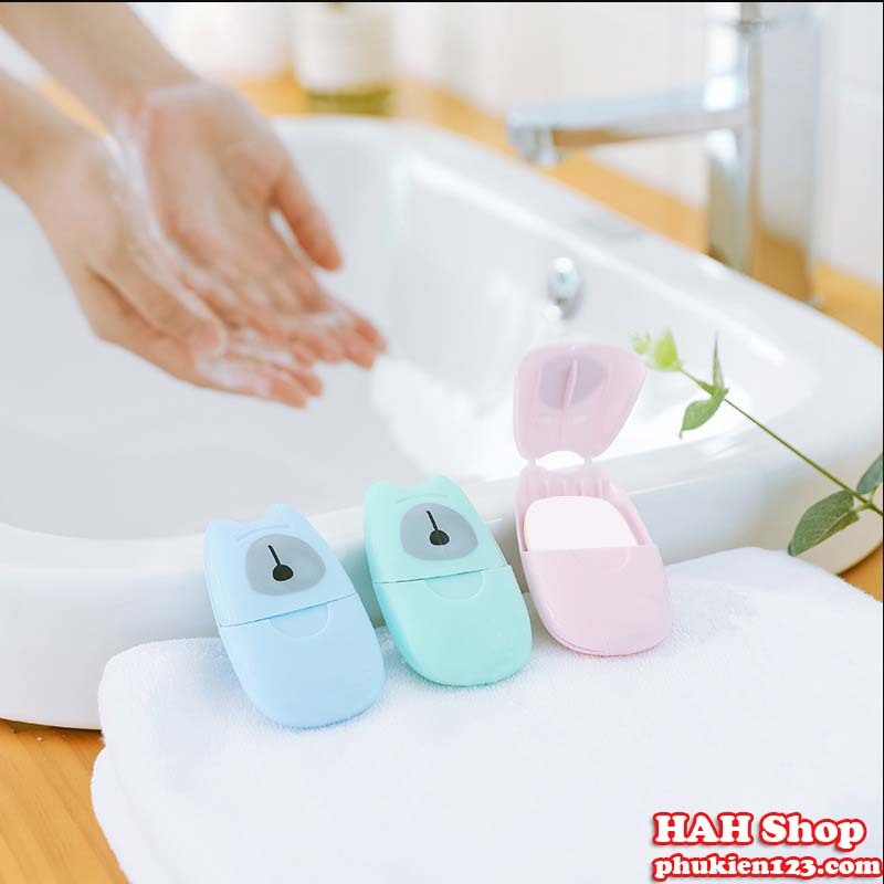 Xà phòng khô, xà phòng miếng tiệt khuẩn, thiết kế nhỏ gọn, sử dụng thuận tiện mọi nơi, ngăn ngừa vi khuẩn